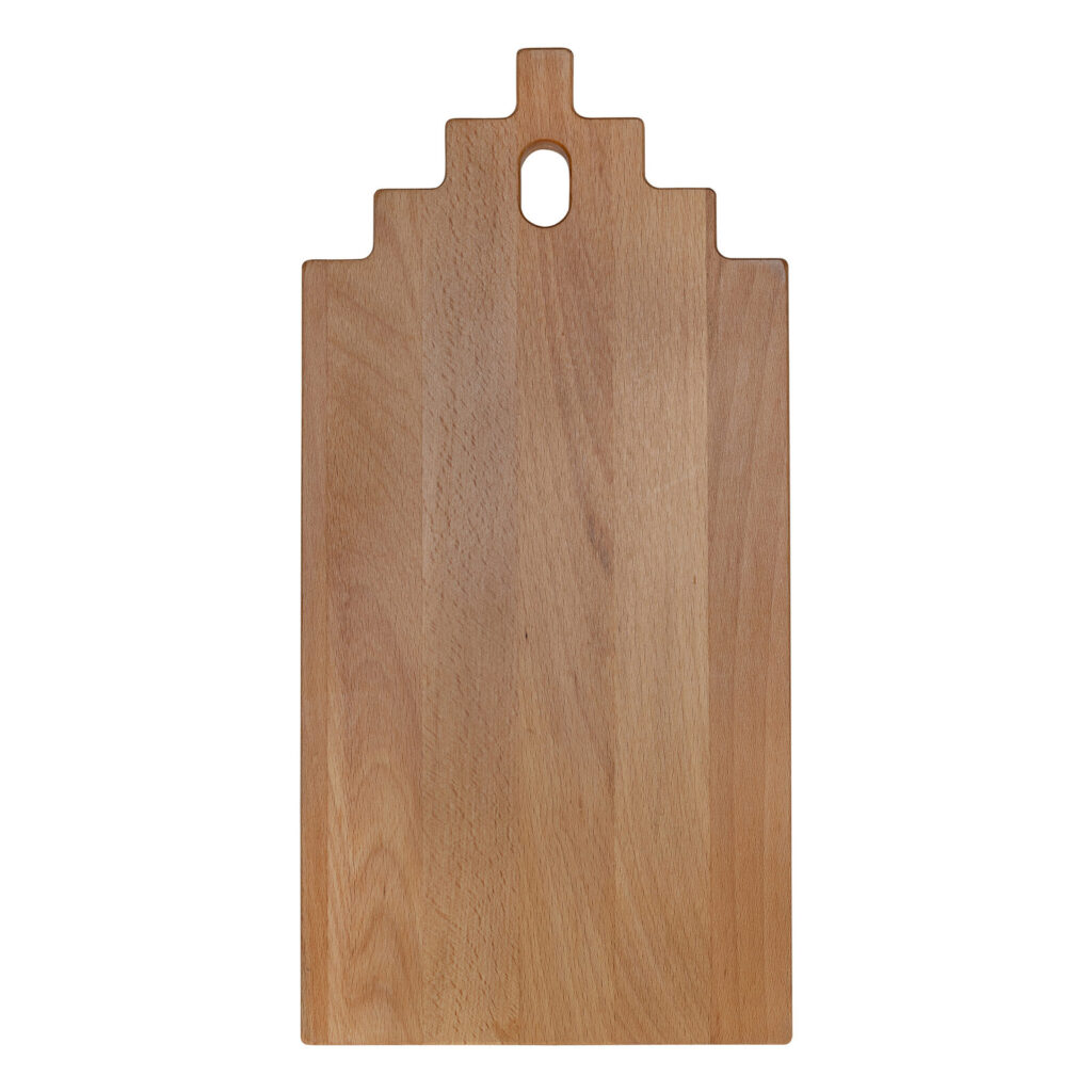 Beuken trapgevelplank 35 × 17 cm