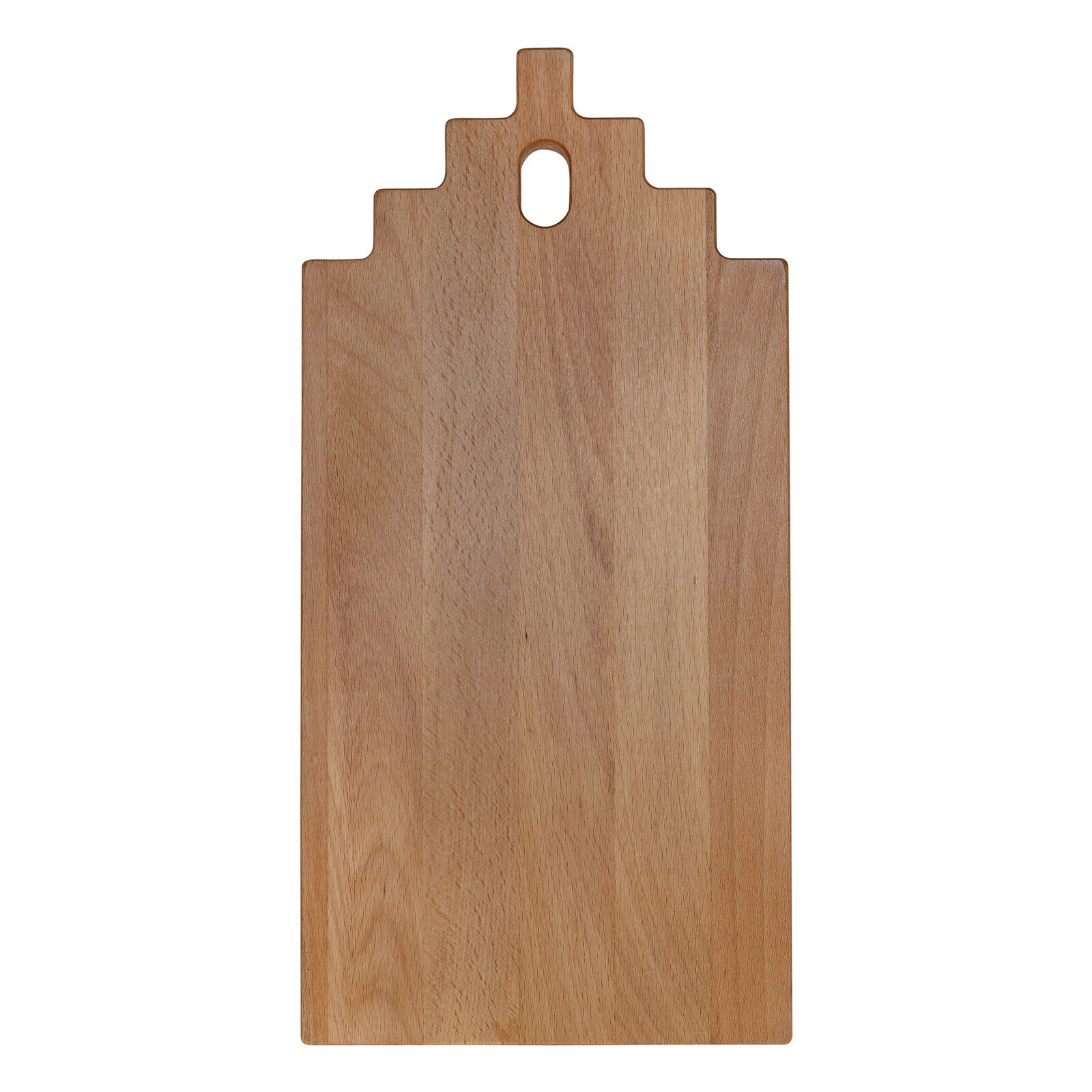 Beuken trapgevelplank 35 × 17 cm