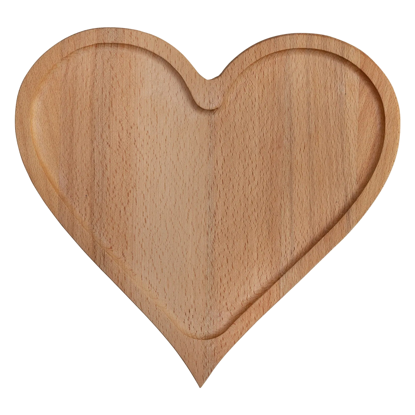 Plank hart klein beuken 21,5x22,5 cm – productfoto