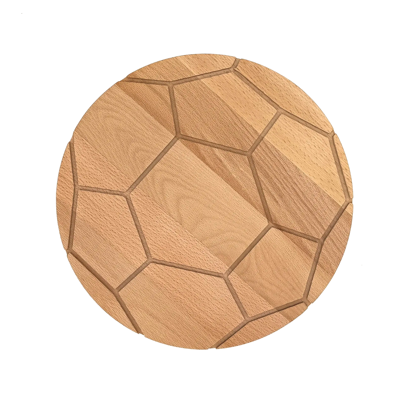 Plank voetbal beuken ⌀ 26 cm – productfoto