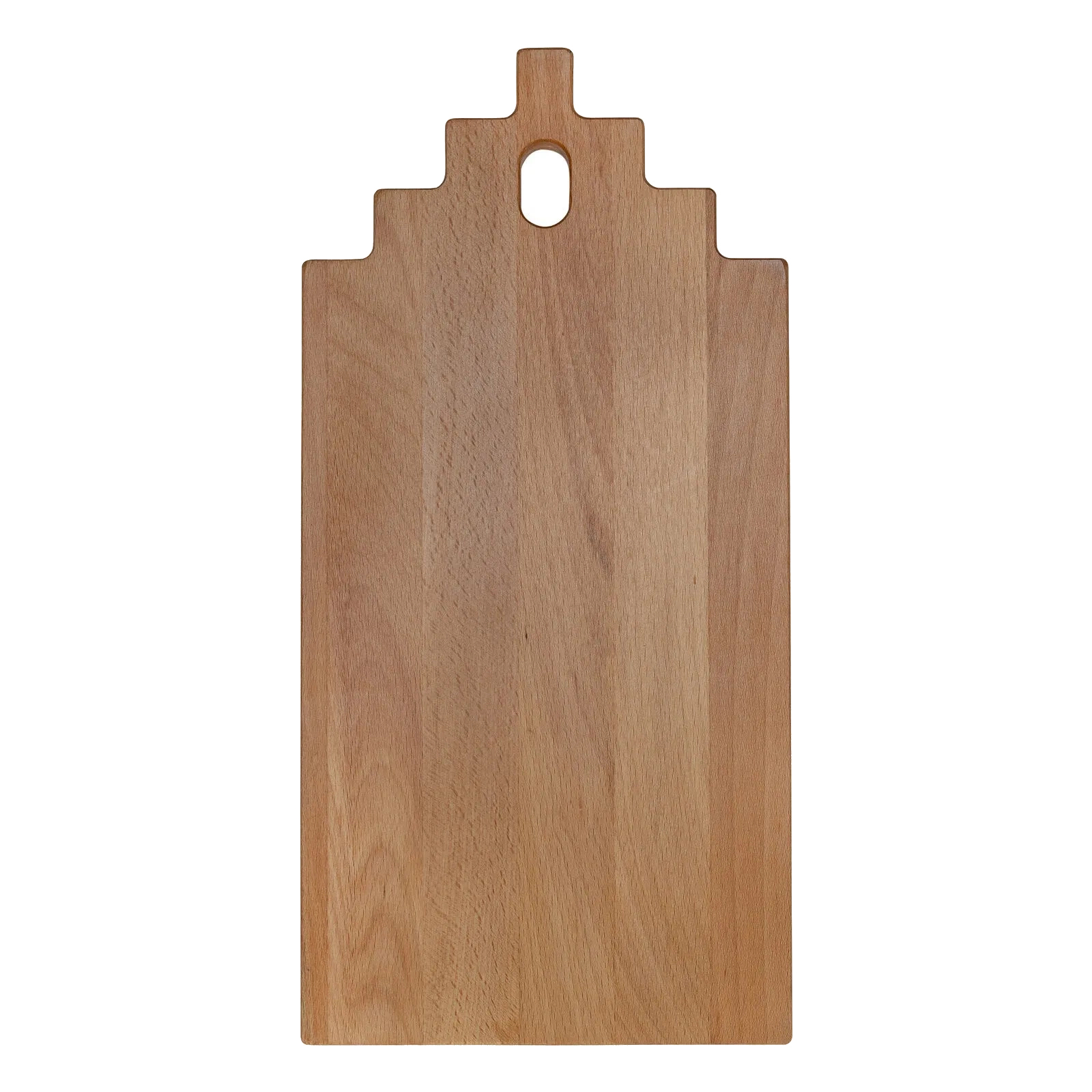 Plank trapgevelhuisje beuken 35x17 cm – productfoto