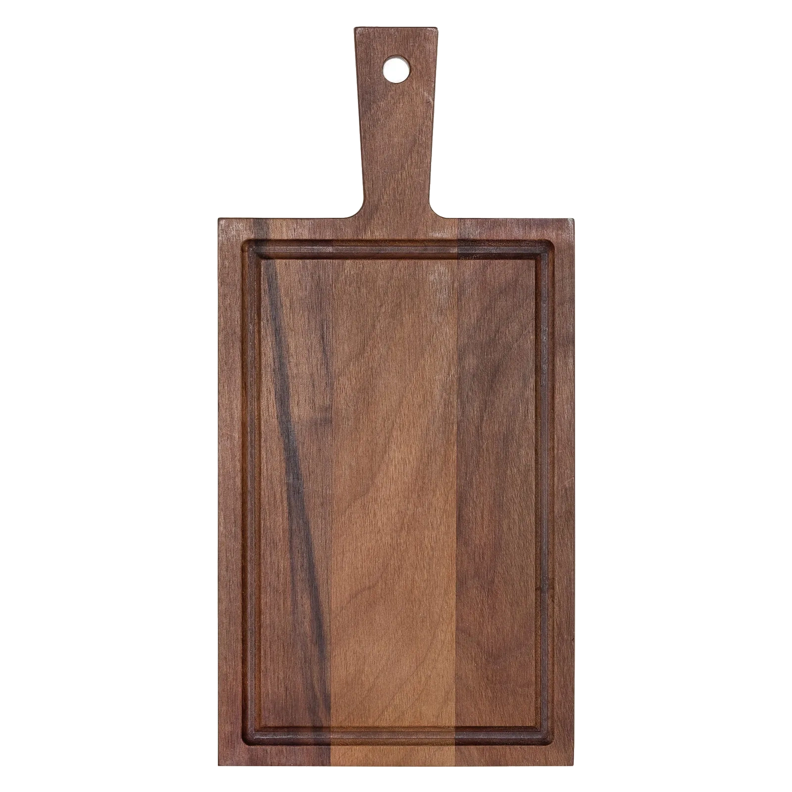 Plank met handvat walnoot 33x16 cm – productfoto