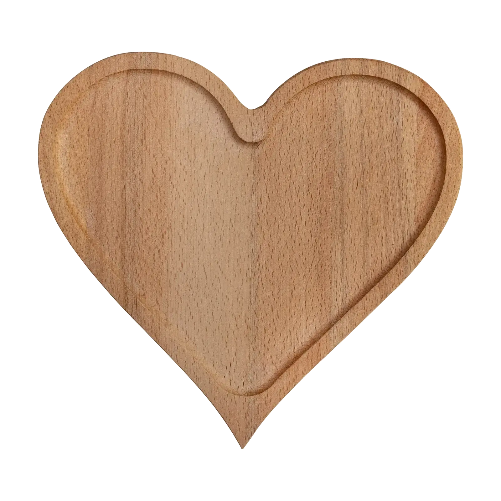 Plank hart klein beuken 21,5x22,5 cm – productfoto