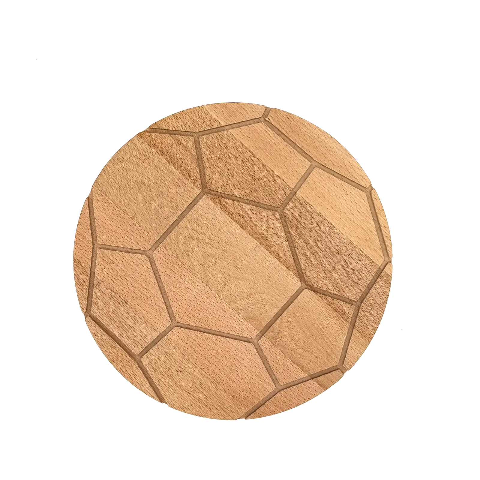 Plank voetbal beuken ⌀ 26 cm – productfoto