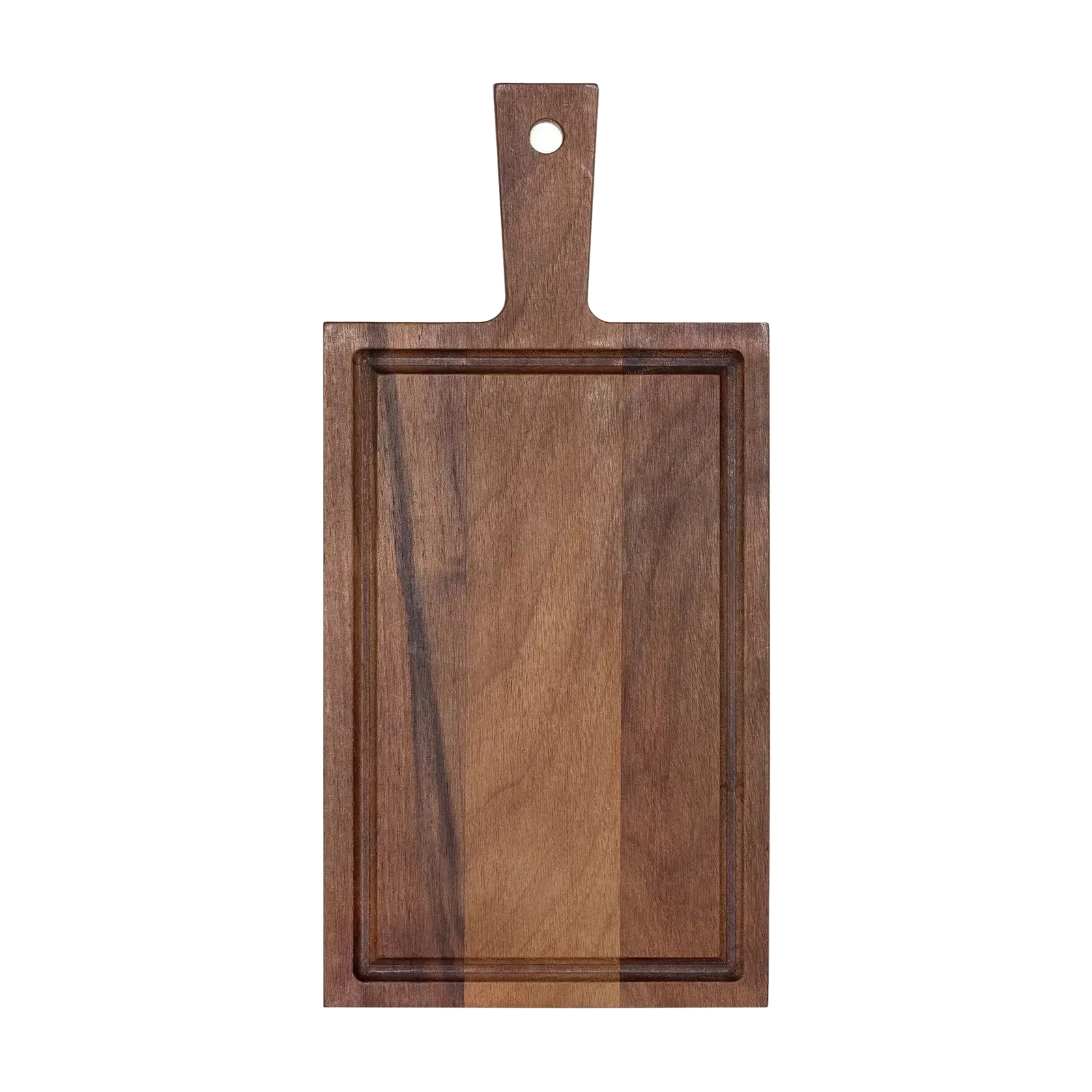 Plank met handvat walnoot 33x16 cm – productfoto